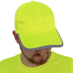 Czapka odblaskowa z daszkiem