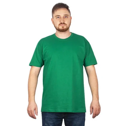 Koszulka T-shirt bawełniana - kolor zielony