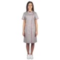 Sukienka medyczna popielata z krótkim rękawem