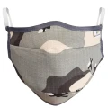 Maseczka wielorazowa z filtrem - camo - 1 szt. - widok z przodu