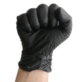 Rękawice nitrylowe ideall GRIP+ czarne - 50 sztuk