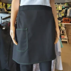 Zapaska kelnerska krótka 45 cm z kieszonką - kolor czarny