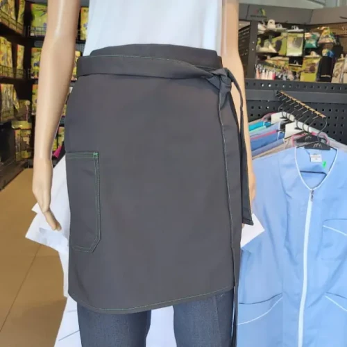 Zapaska kelnerska krótka 45 cm z kieszonką - kolor grafitowy