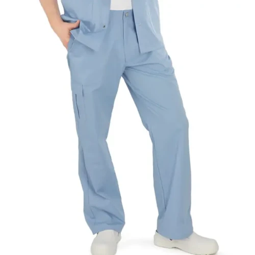Spodnie medyczne męskie - kolor błękitny