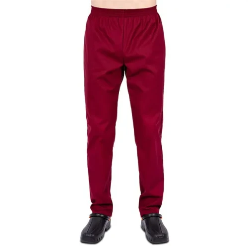 Spodnie medyczne bordowe