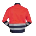 Ostrzegawcza bluza robocza HI-VIS EN ISO 20471 - kolor czerwony - widok z tyłu