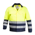Ostrzegawcza bluza robocza HI-VIS EN ISO 20471 - kolor żółty - widok z przodu