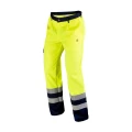 Ostrzegawcze Spodnie Robocze do pasa Hi-Vis EN ISO 20471 - kolor żółty - widok z boku