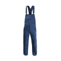 Spodnie Ogrodniczki dla Spawacza - kolor granatowy CE EN 13688 EN ISO 11611 KLASA 2 EN ISO 11612 - widok z przodu