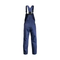 Spodnie Ogrodniczki dla Spawacza - kolor granatowy CE EN 13688 EN ISO 11611 KLASA 2 EN ISO 11612 - widok z tyłu