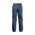 Spodnie do Pasa dla Spawacza - kolor granatowy CE EN 13688 EN ISO 11611 KLASA 2 EN ISO 11612 - widok z tyłu