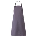 Fartuch barmański z zatrzaskami - kolor popielaty