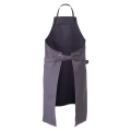 Fartuch barmański z zatrzaskami - kolor popielaty