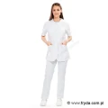 Spodnie damskie TEMIDA (komplet) - kolor biały