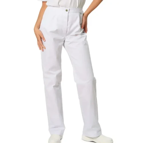 Spodnie damskie białe długie TEMIDA