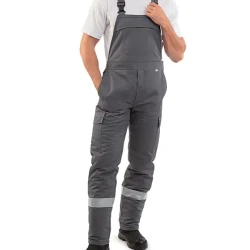 Spodnie Ogrodniczki Ocieplane Multiochronne CE EN 340, EN 13034, EN 1149-5, EN ISO 11611, EN ISO 11612