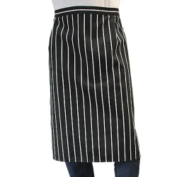 Zapaska kelnerska w białe pasy (75 cm)