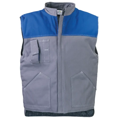 Kamizelka Ocieplana PROFI Szaro-Niebieska