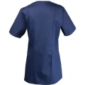 Bluza medyczna damska granatowaz krótkim rękawem ELIDA - widok z tyłu