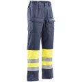 Spodnie do pasa Multiochronne Hi-Vis - kolor granatowy CE EN ISO 13688 EN ISO 11611 EN ISO 11612 EN 13034 EN 1149-5 EN ISO 20471