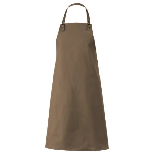 Fartuch barmański z zatrzaskami - kolor brązowy