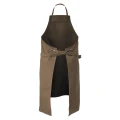 Fartuch barmański z zatrzaskami - kolor brązowy