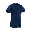 Bluza damska granatowa z krótkim rękawem na zamek
