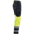Spodnie Ostrzegawcze do pasa V-WORK Hi-Vis EN ISO 20471 - kolor żółty