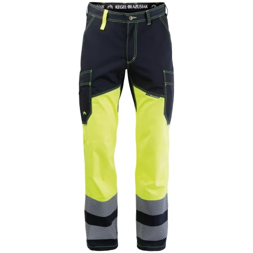 Spodnie Ostrzegawcze do pasa V-WORK Hi-Vis EN ISO 20471 - kolor żółty