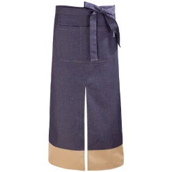 Jeansowa zapaska z kieszeniami 90 cm