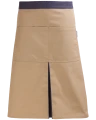 Zapaska z kontrafałdą i kieszeniami 60 cm - kolor beżowy