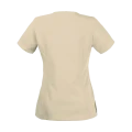Scrubs bluza medyczna damska z krótkim rękawem - kolor beżowy