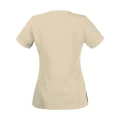 Scrubs bluza medyczna damska z krótkim rękawem - kolor beżowy