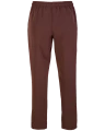 Scrubs spodnie do pasa damskie - kolor brąz czekoladowy