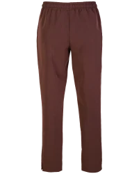 Scrubs spodnie do pasa damskie - kolor brąz czekoladowy
