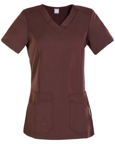 Scrubs bluza medyczna damska z krótkim rękawem