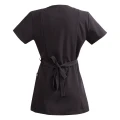 Scrubs bluza medyczna damska wiązana - kolor czarny