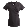 Scrubs bluza medyczna damska wiązana - kolor czarny