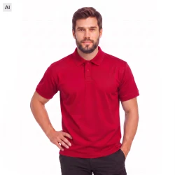 Koszulka Polo męska - kolor czerwony RD