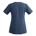 Scrubs bluza uniwersalna damska niebieski como z krótkim rękawem na zamek - jasne lamówki