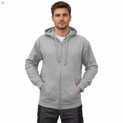 Bluza robocza z kapturem - popielata