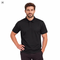 Koszulka Polo męska - kolor czarny BK