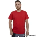 Koszulka T-shirt bawełniana - kolor czerwony