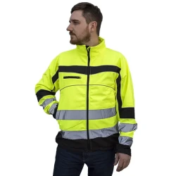 Kurtka odblaskowa SOFTSHELL żółta