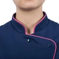 Bluza damska krótki rękaw - podkrój szyi