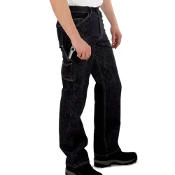 Spodnie robocze do pasa Jeans black denim