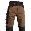 Profesjonalne Spodnie Robocze EARTH BROWN No. 5618 - widok z przodu górna część