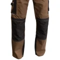 Profesjonalne Spodnie Robocze EARTH BROWN No. 5618 - widok z przodu dolna część