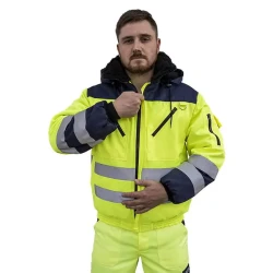 Kurtka PILOT Hi-Vis zółto-granatowa