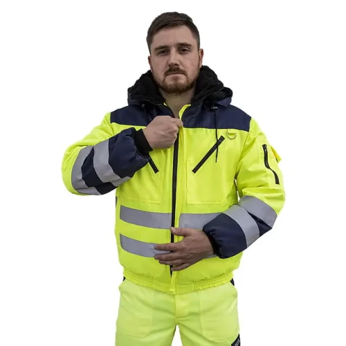 Kurtka PILOT Hi-Vis zółto-granatowa
